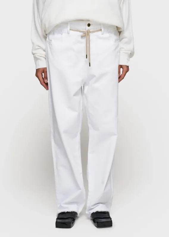 10 Days 10 Days straight leg pants twill 20-066-5203 optic white