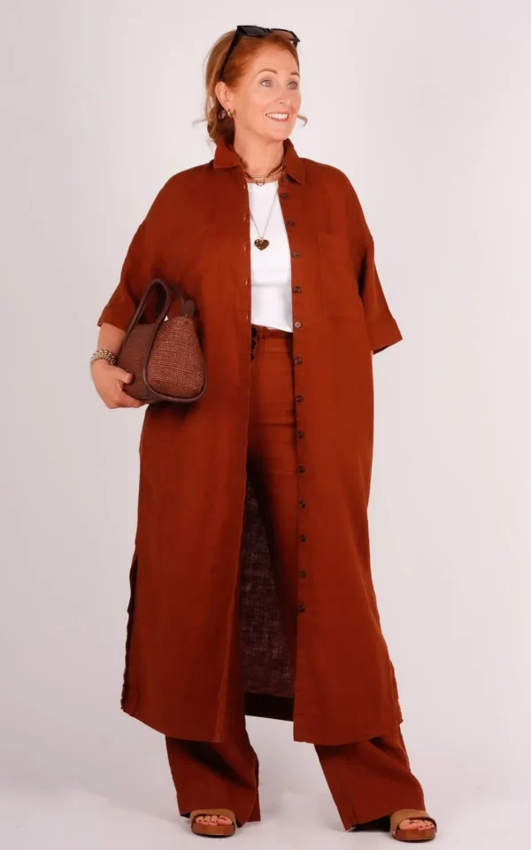 Des petit Hauts Des Petits Hauts broek Estelle bruin