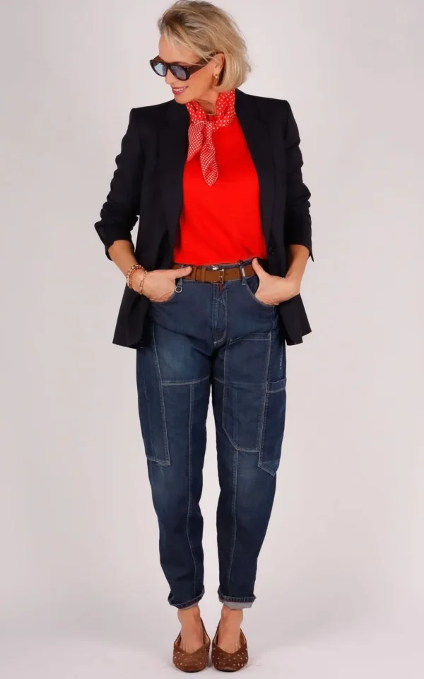 High HIGH jeans Rosebud S902030 blauw