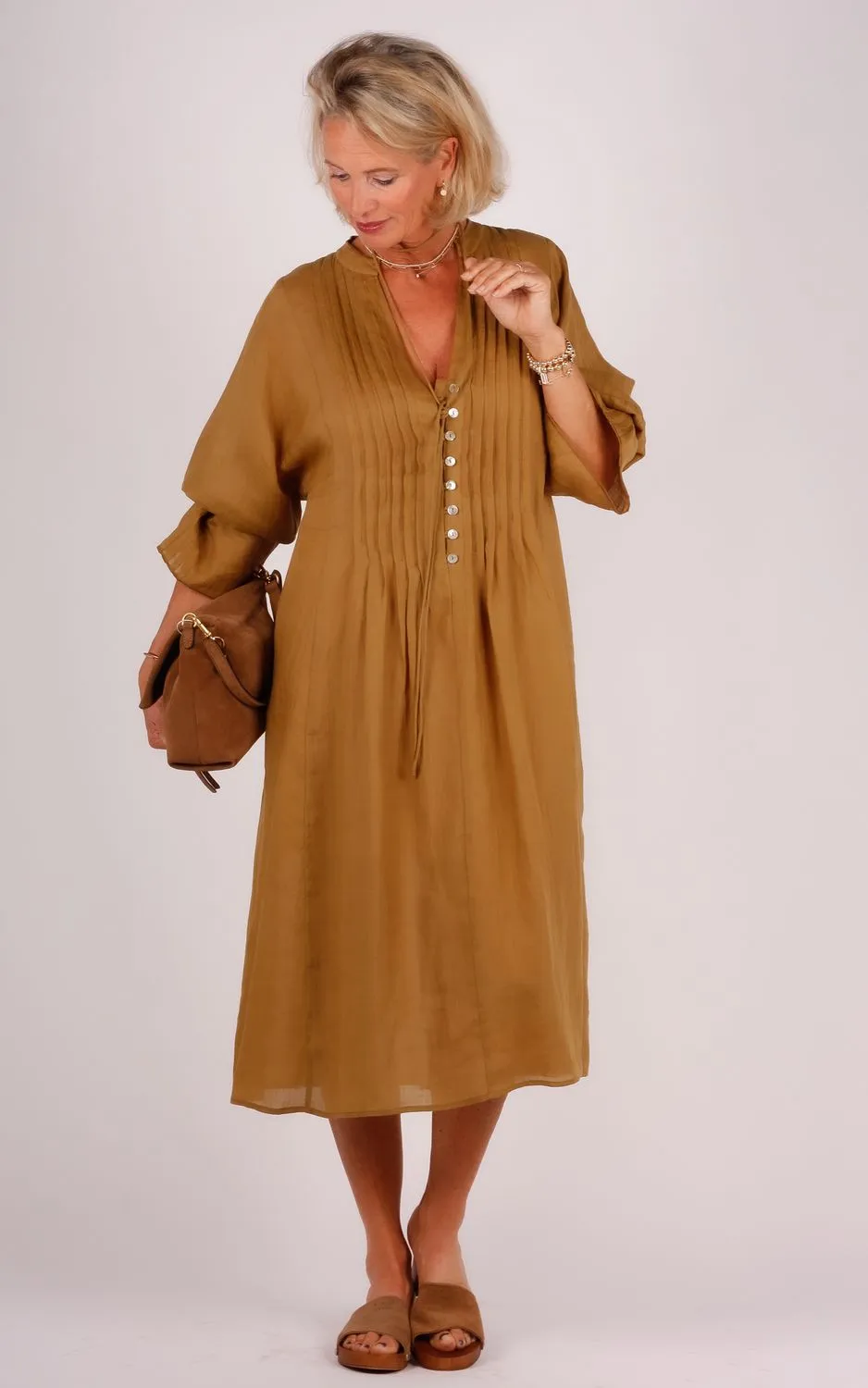 milla-1113156-khaki-4 Milla Milla jurk 1113156 khaki