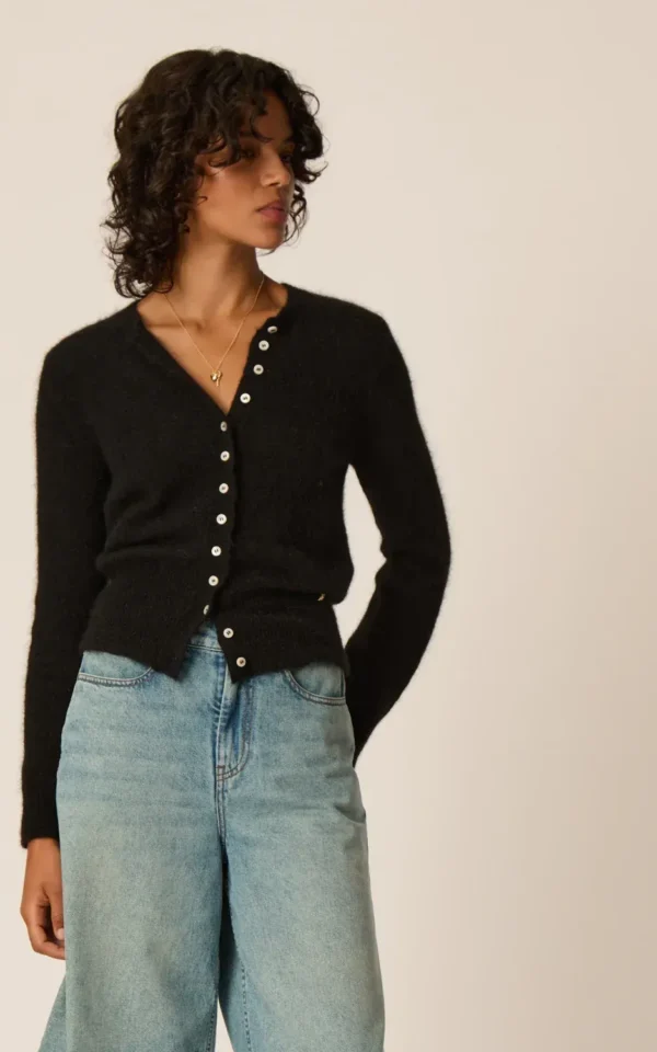 Des petit Hauts Des petit hauts vest Betty zwart