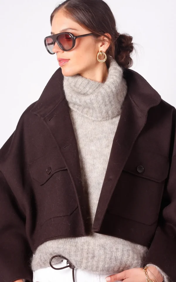 Drykorn Drykorn jacket ARKLOW dark brown