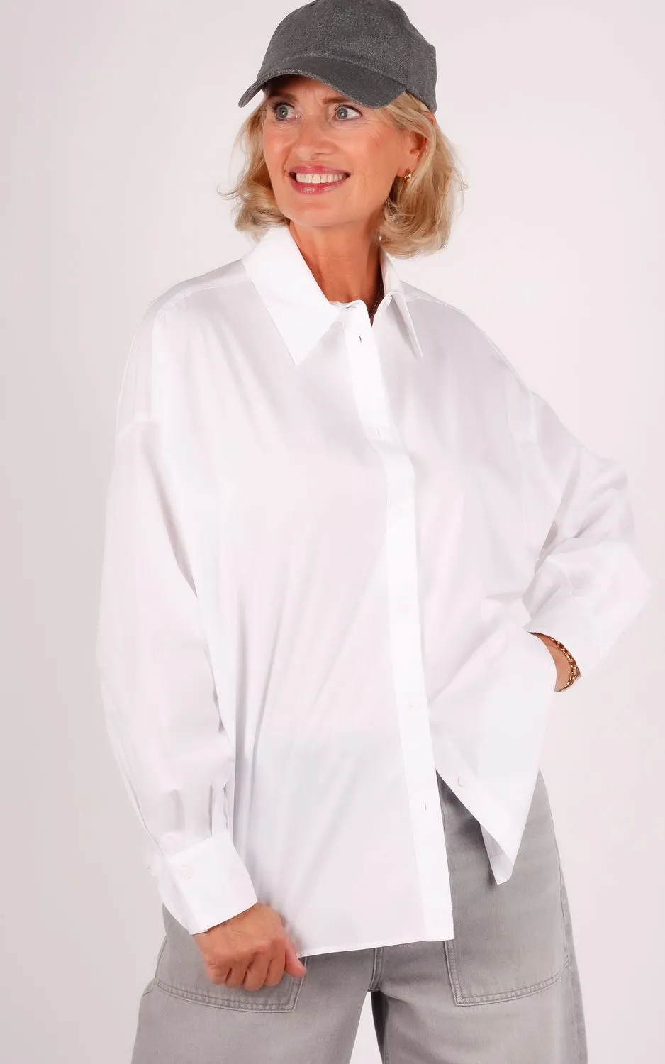 drykorn-124120-lyndara-10-wit Drykorn Drykorn blouse 124120 LYNDARA 10 white