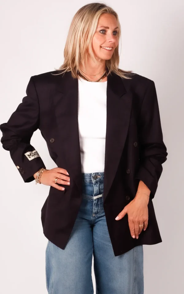 Maison Miare Maison Miare blazer original blue check