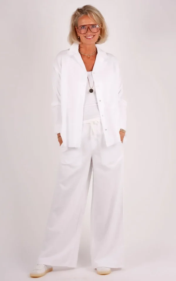 10DAYS 10Days cotton linen blouse 20-407-6202 white
