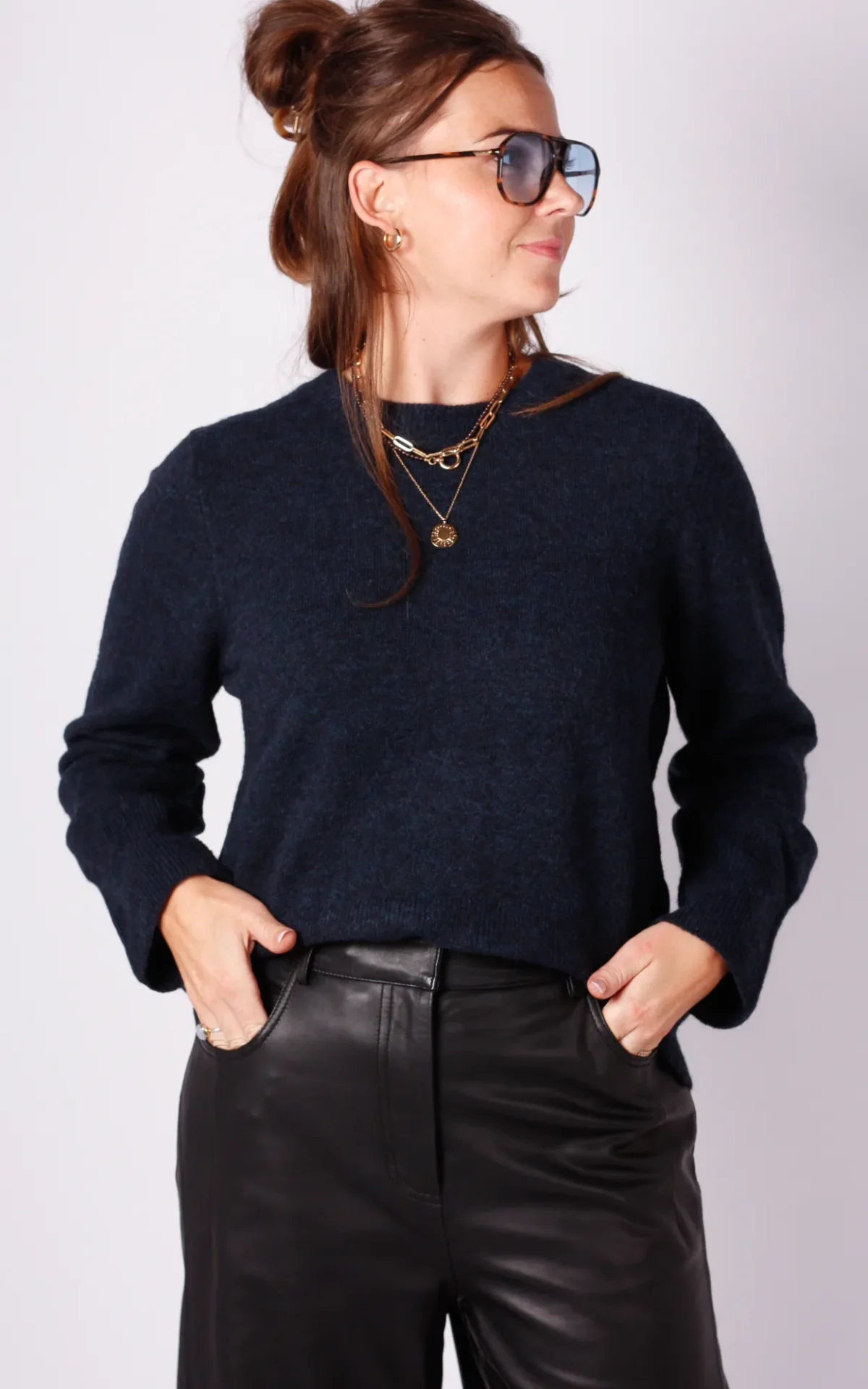 Closed Closed crew neck longsleeve dark night