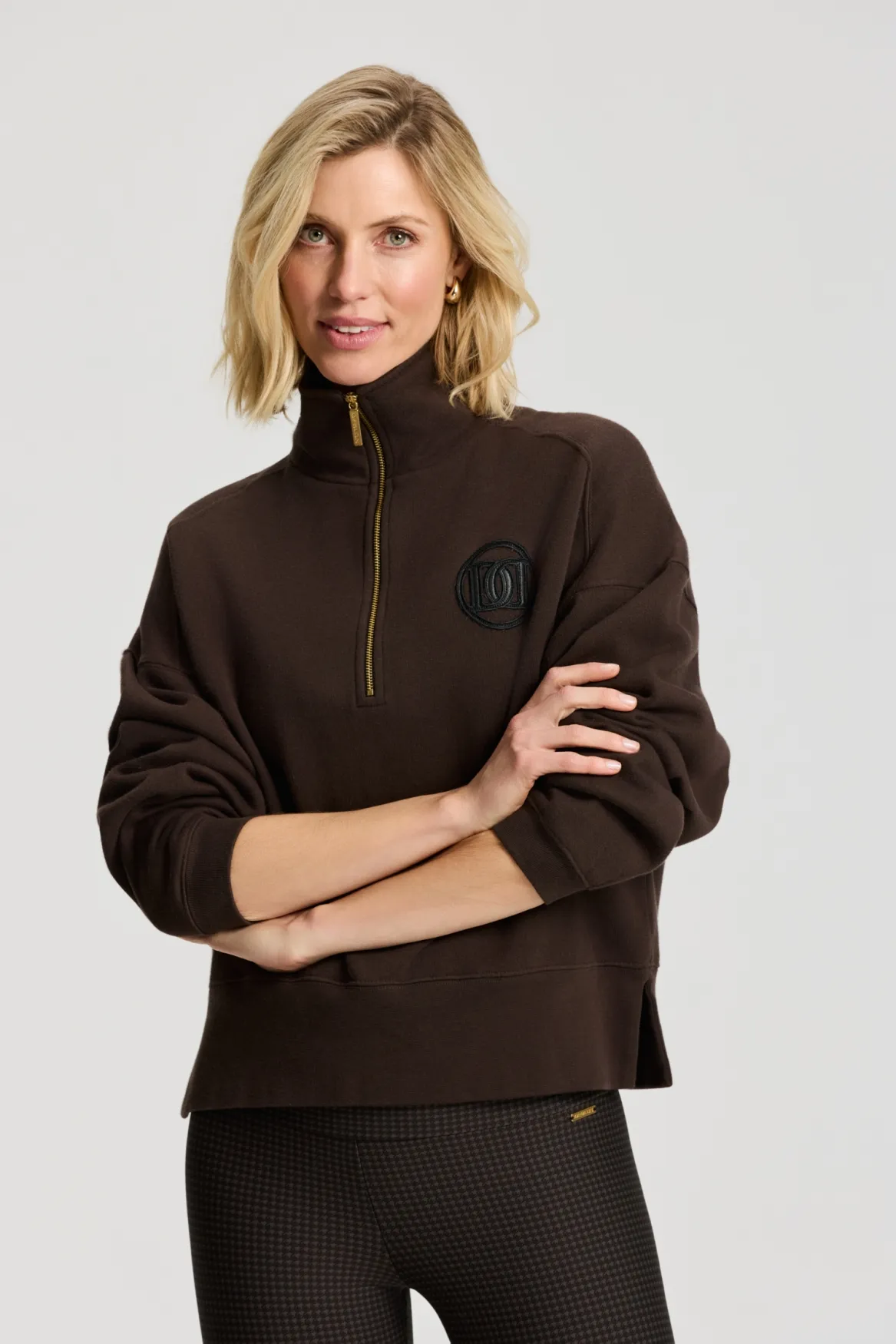 Deblon Sports Deblon sweater Nelle dusk brown