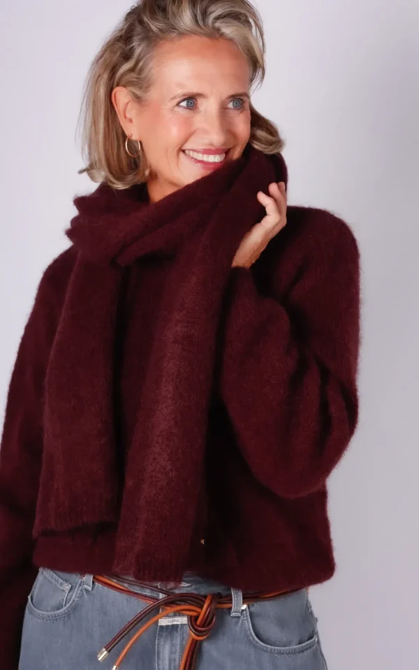 Des petit Hauts Des Petits Hauts sjaal Alouette bordeaux
