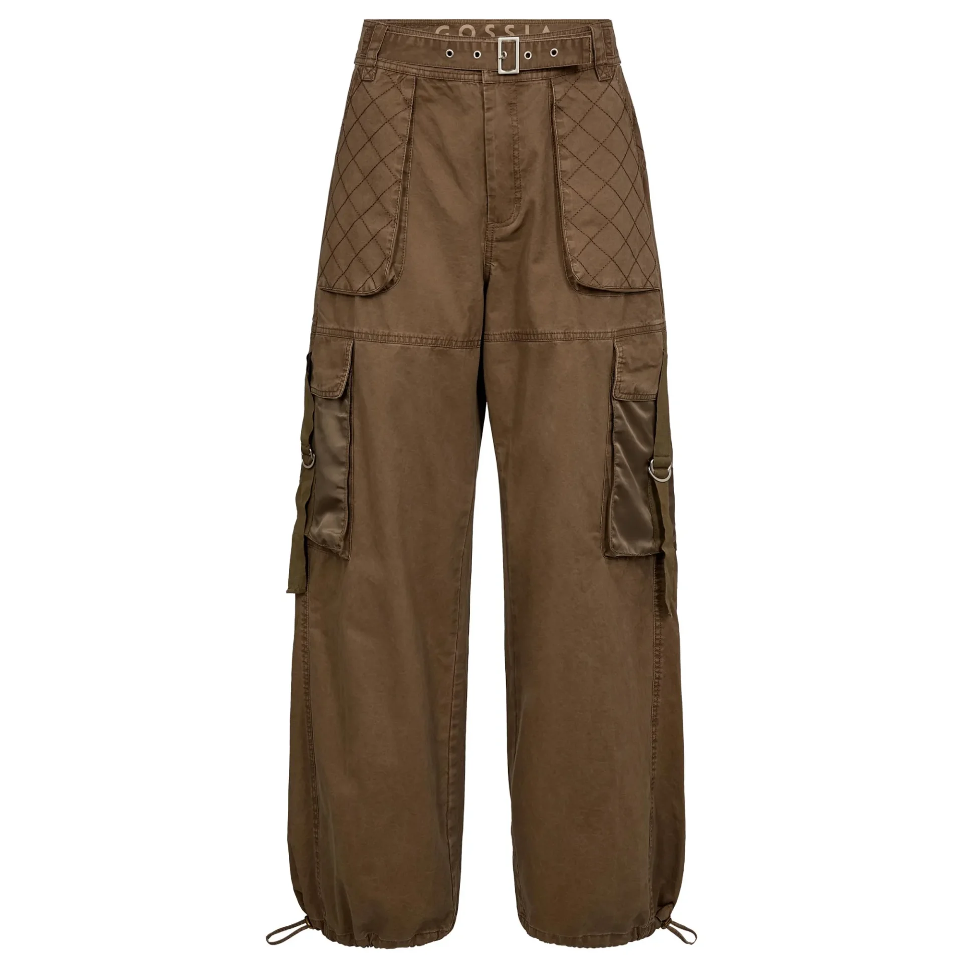 gossia-g3047-khaki Gossia Gossia broek Lonia khaki brown