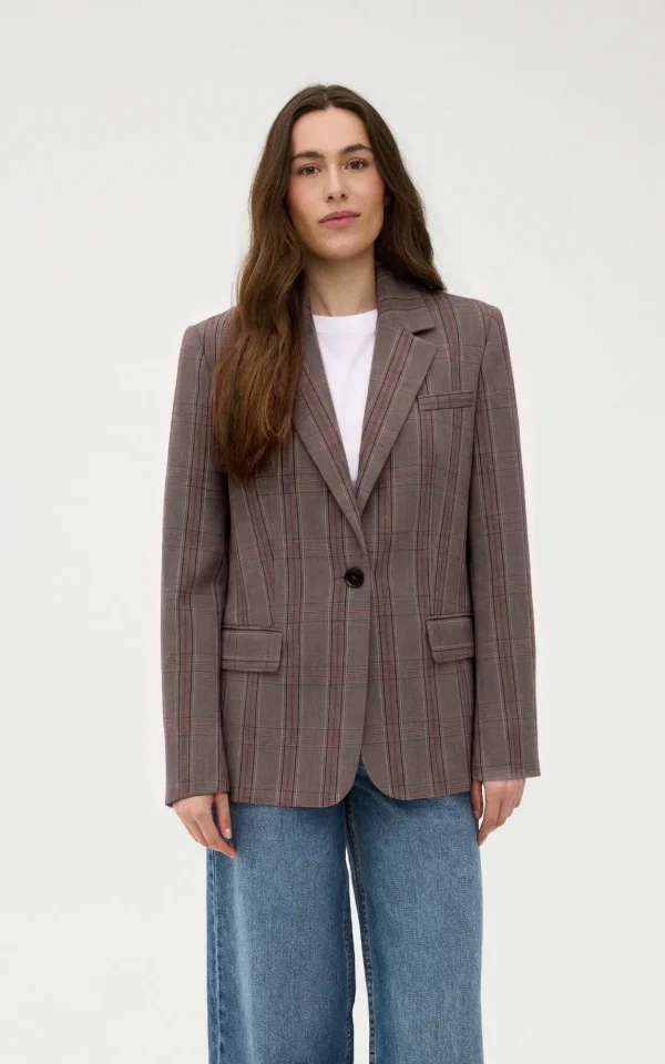 Gossia Gossia blazer Beatrice brown blue checks