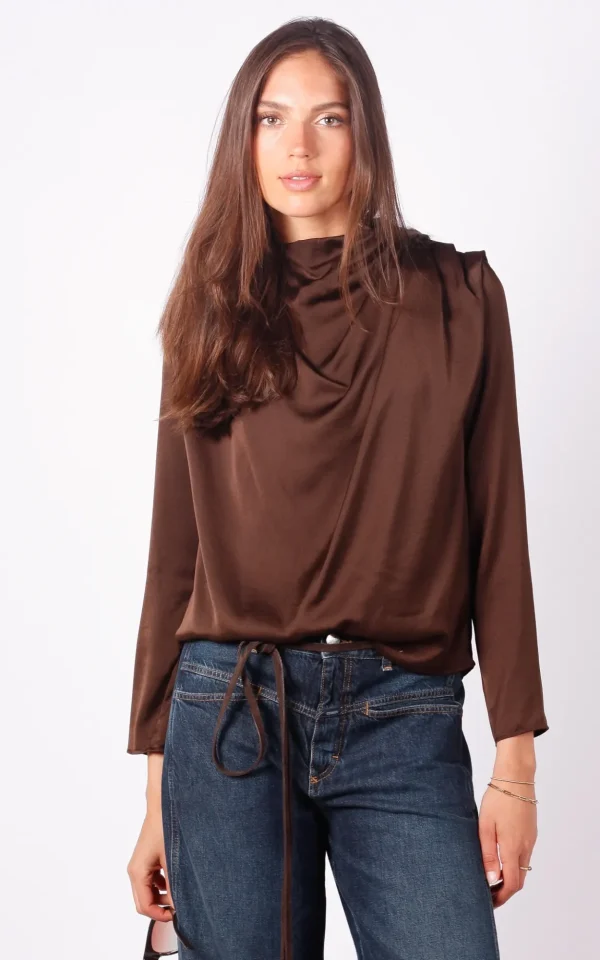 Oscar the Collection Oscar the Collection blouse Tullah brown