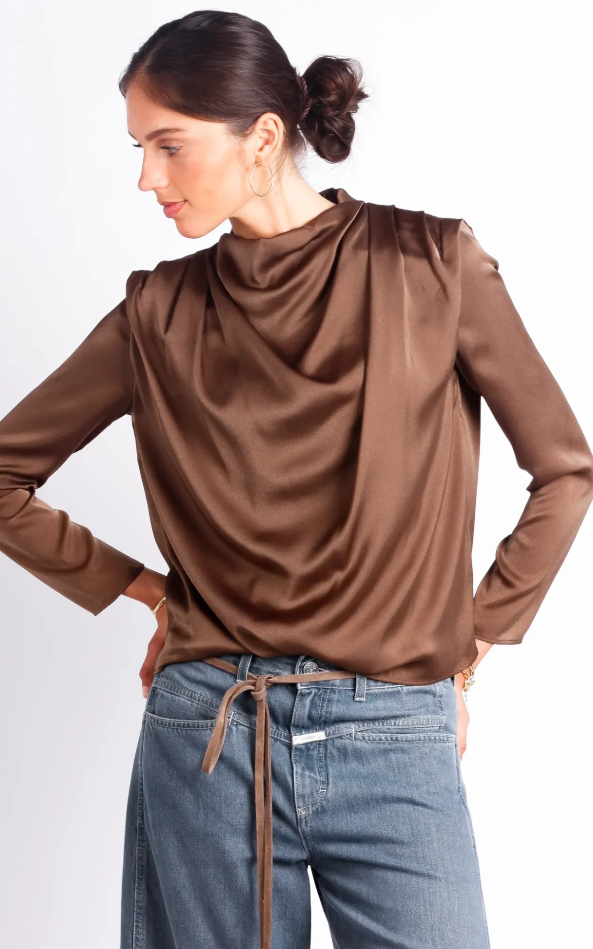 oscar-the-collection-tullah-light-brown Oscar the Collection Oscar the Collection blouse Tullah light brown