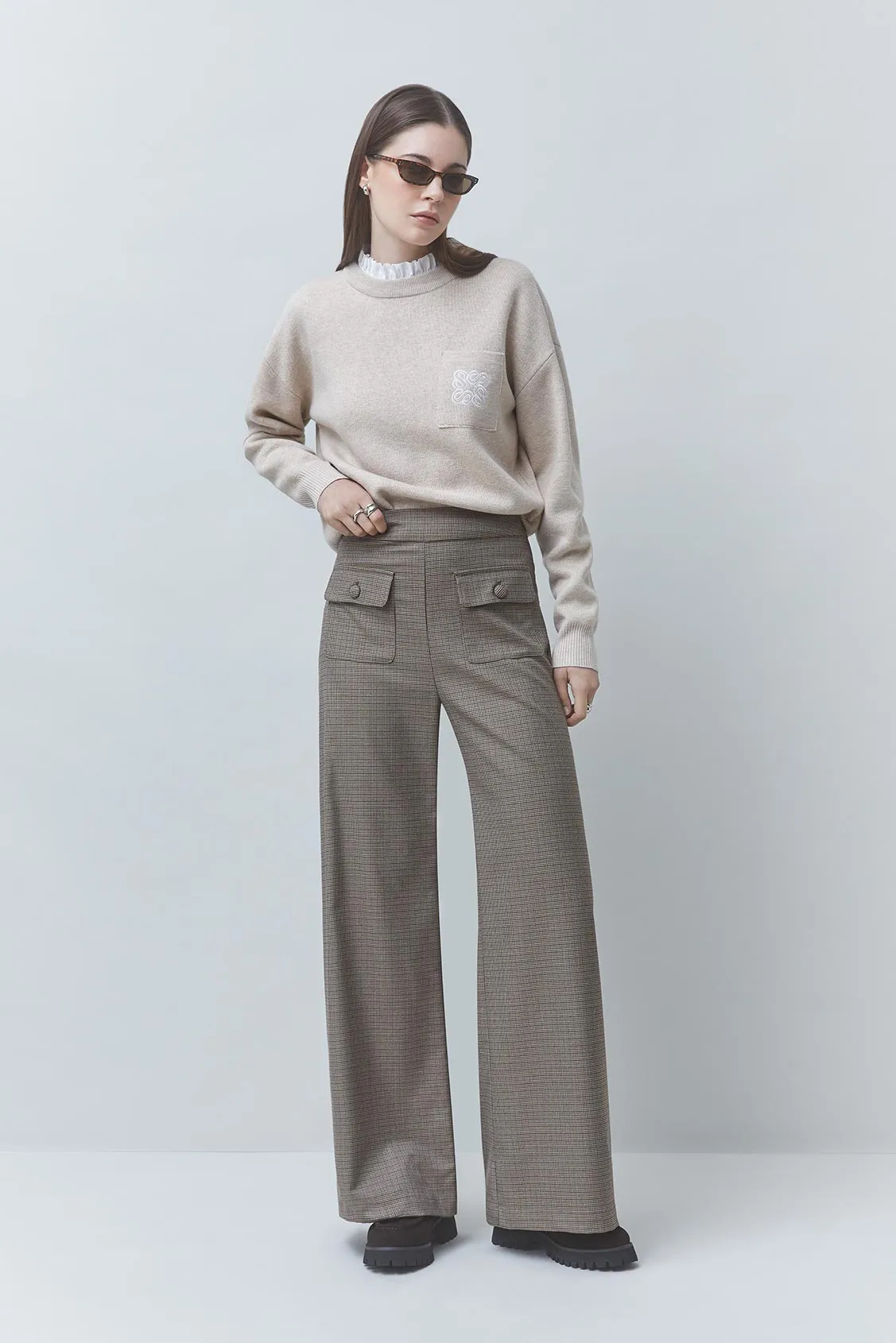 Suncoo Suncoo broek John bruin ruit