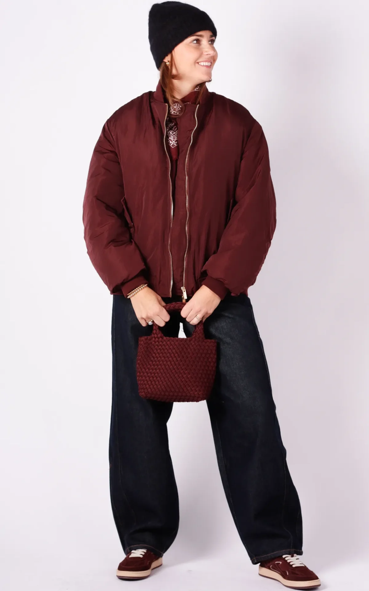 The Lola Club The lola club lina bomber bordeaux