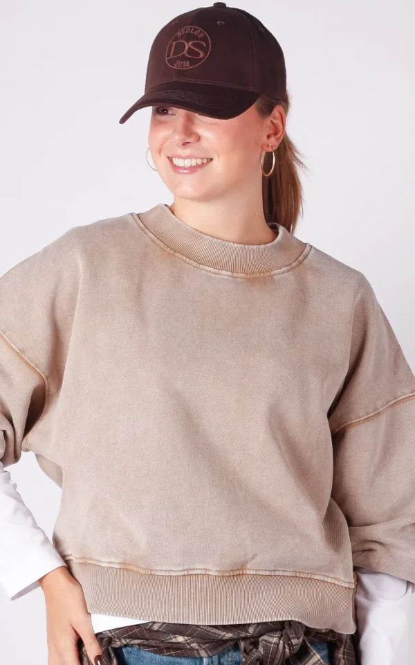 WithBlack With Black sweater Naomi dark camel