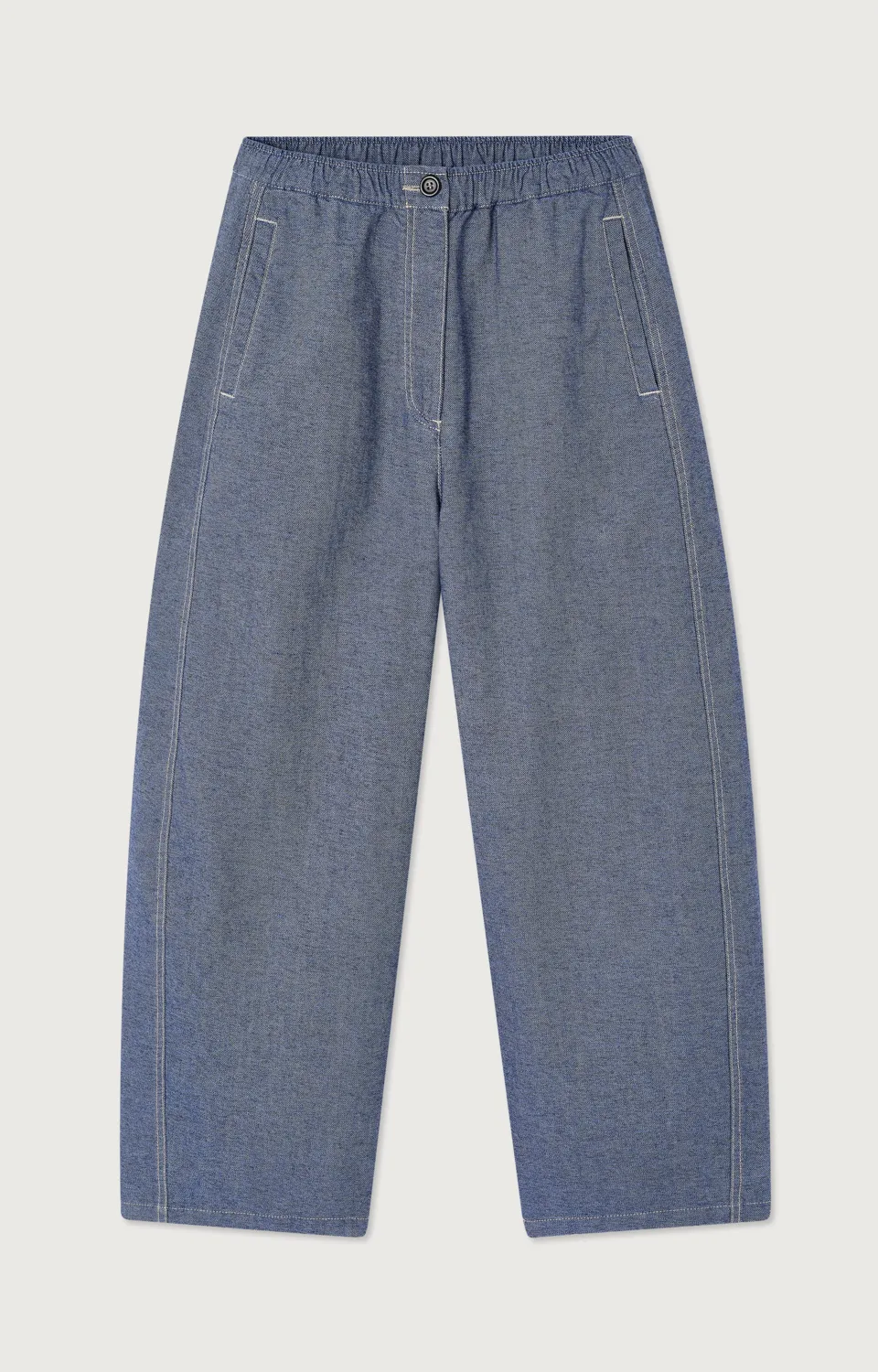 american-vintage-lof10ah26-stone-blue American Vintage American Vintage pantalon Lofway stone blue