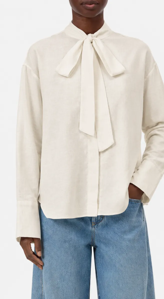 Closed Closed shirt Bow tie almond cream