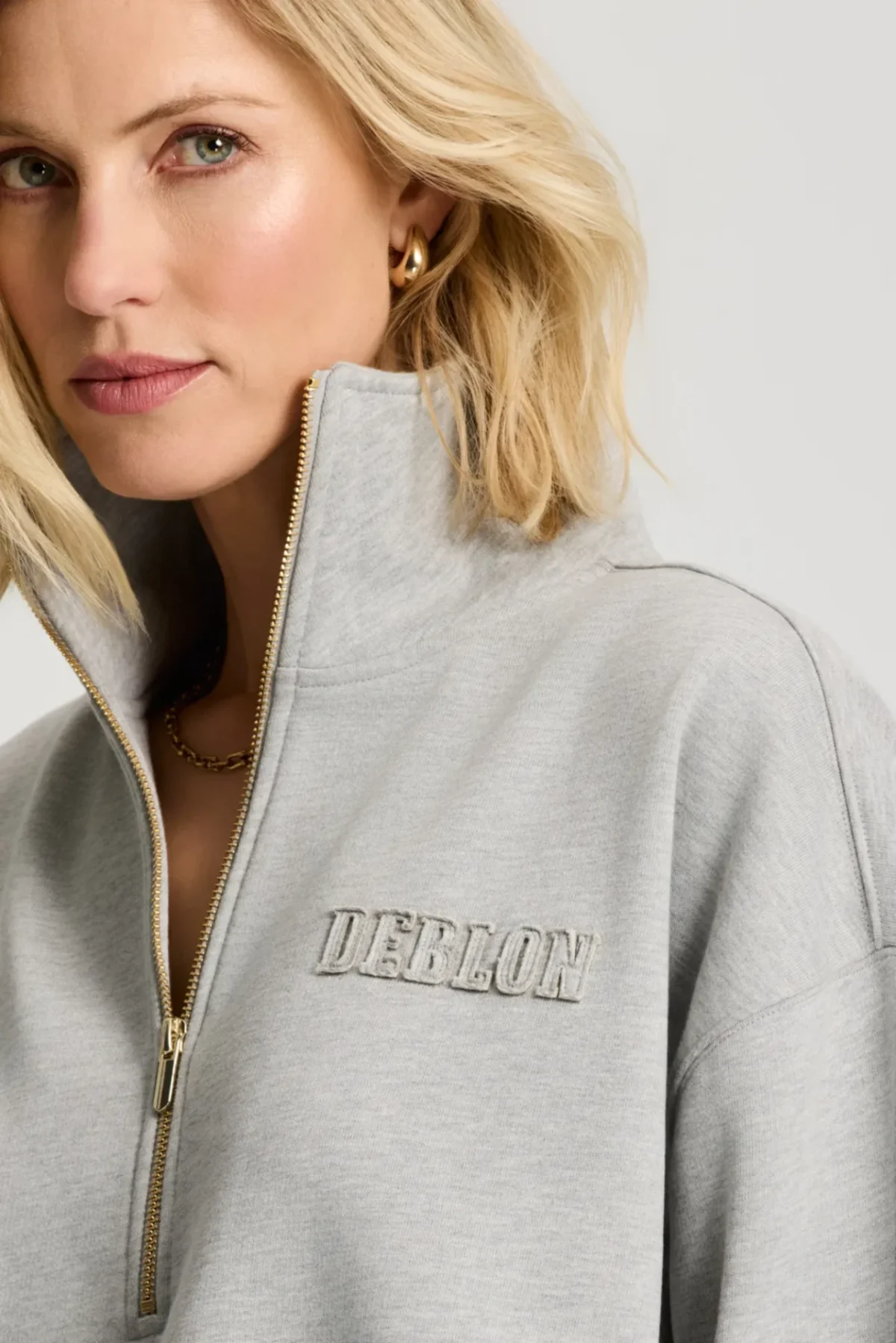 Deblon Sports Deblon sweater Aisha grey melange