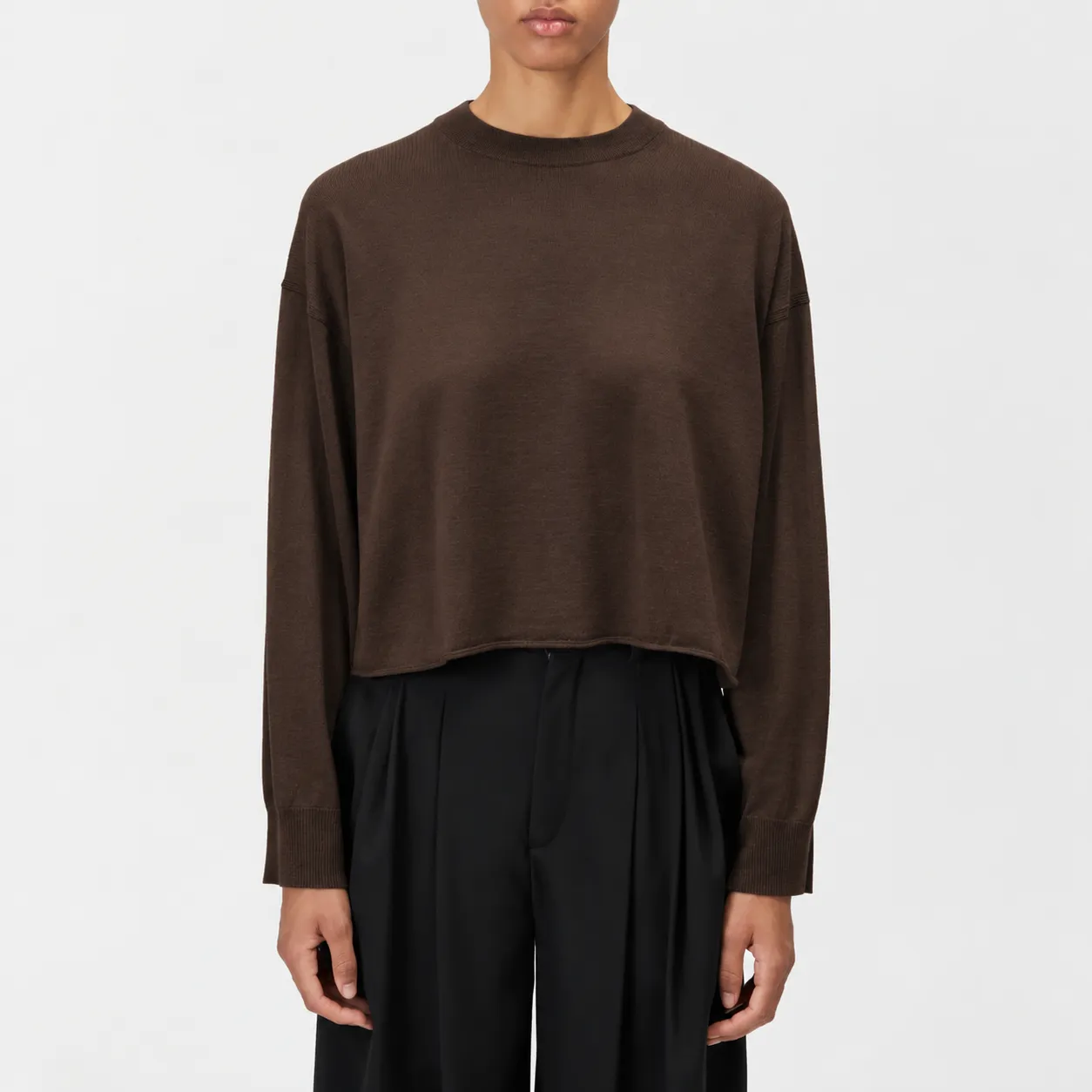 drykorn-420003-malese-10-braun Drykorn Drykorn pull Malese bruin
