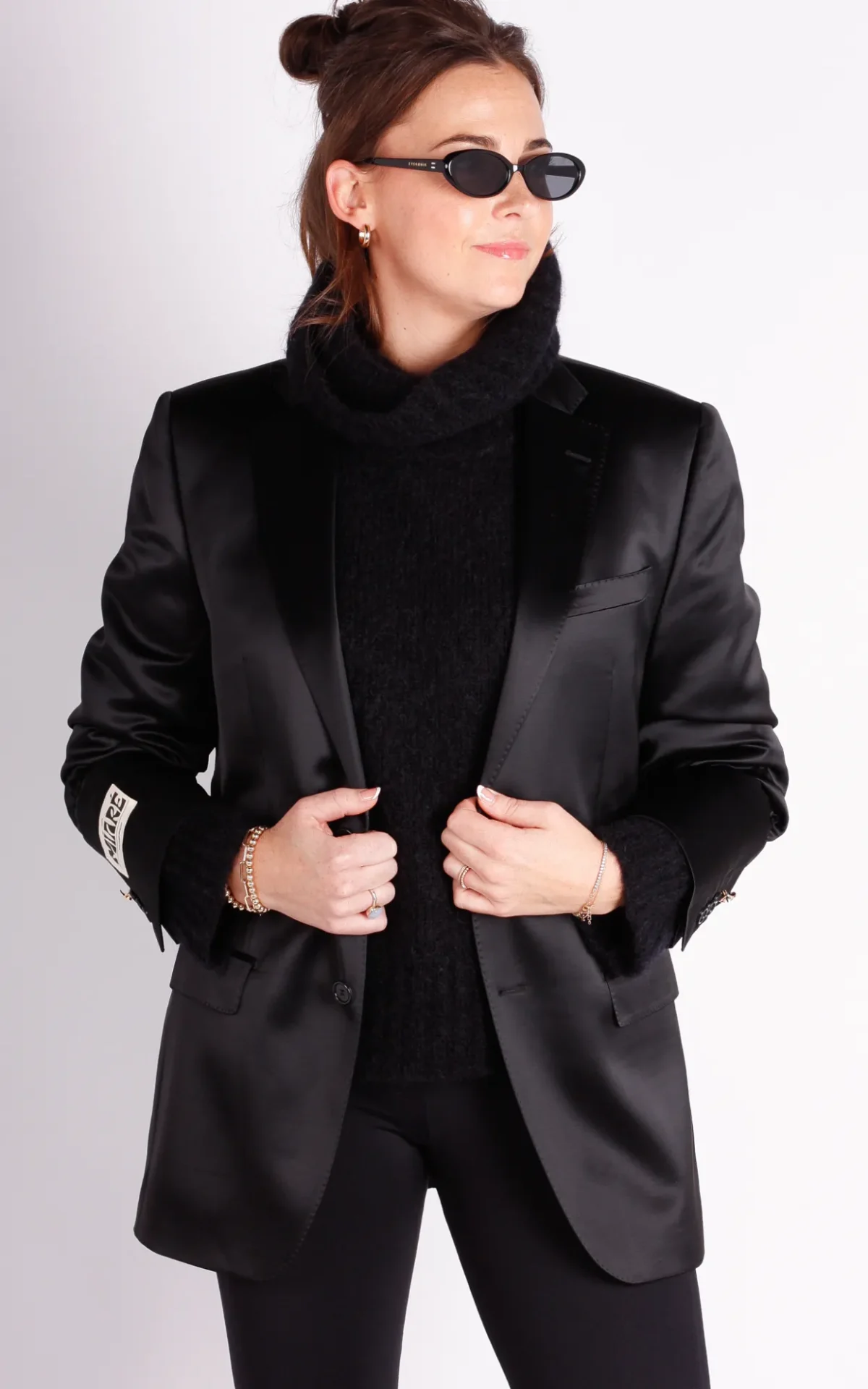 Maison Miare Maison Miare upcycled blazer original black