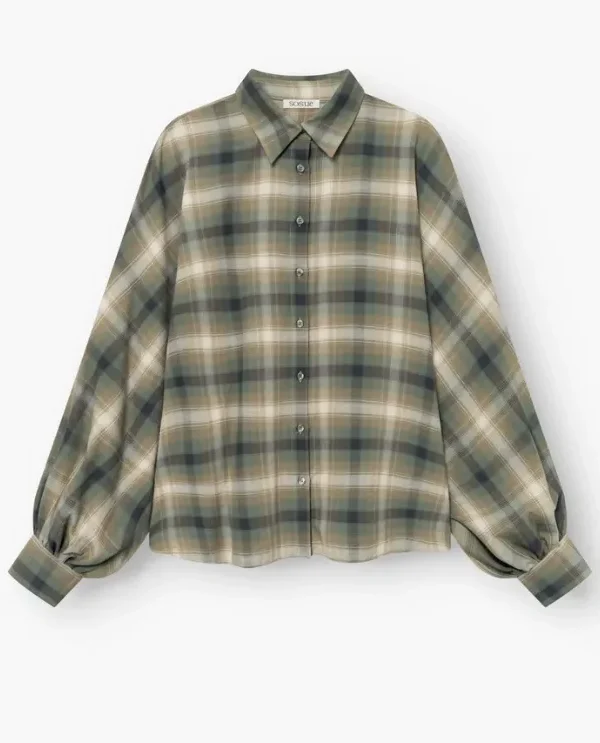 Sosue Sosue blouse Antonia plaid green