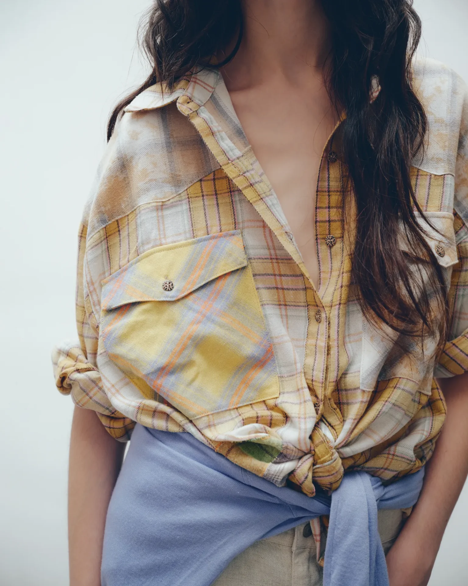 the-tales-t206c-yellow The Tales The Tales blouse flannel yellow