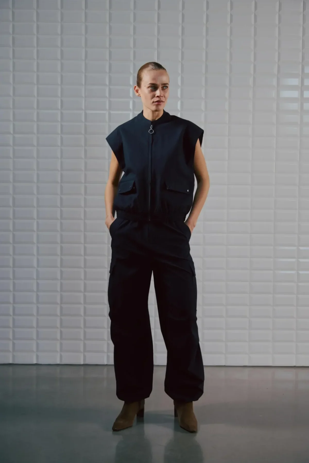 WithBlack With Black broek Lanna midnight blue